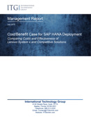 Report - Cost Benefit Case for SAP HANA